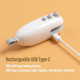 Mini Bag Sealer with Cutter Rechargeable Handheld Heat Sealer Machine with Magnetic Portable Bag Sealer Heat Seal for Keep Food Fresh and Snacks Crispy. Blue