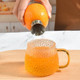 Manual Lemon Juicer 304 Stainless Steel Mini Portable Thickened Hand Orange Squeezer for Home Kitchen Tools Easy to Clean Silver
