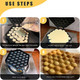 MYFULLY Bubble Waffle Maker Aluminum Alloy Eggettes Pan Double-sided For Home Kitchen Use