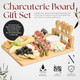 Namre' Charcuterie Board Set: Insulated Travel Bag-Charcuterie Trays - Bamboo Cheese Board for Wedding s - Holiday for Woman -House Warming Cheese Set 16''x11''
