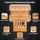 Charcuterie Board with Lid for Kitchen Cutting - Wooden Charcuterie Boards Set and 4pcs Knife Kit Large Cheese Boards with Handle Cheese Serving Containers House Warming Wedding s for Couple