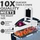 26-in-1 Vegetable Chopper with Container - Veggie Slicer Kitchen Choppers & Dicer for Veggies With Cut Resistant Gloves & Cleaning Brushes Heavy Duty Veggies Chopper - Black