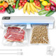 Vacuum Sealer Machine for Meat Preservation Powerful 62Kpa Compact Food Saver Vacuum Sealing Machine Wet and Dry Preserves Freshness with 20 Airtight Bags for Food Storage White