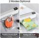 Vacuum Sealer Machine for Meat Preservation Powerful 62Kpa Compact Food Saver Vacuum Sealing Machine Wet and Dry Preserves Freshness with 20 Airtight Bags for Food Storage White