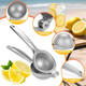 Premium Manual Juicer - Handheld Lemon Squeezer for Citrus Fruits (Orange Lime Grapefruit) - Easy Fast and Efficient Juice Extractor - Dishwasher Safe & Rust-Proof Silver