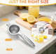 Premium Manual Juicer - Handheld Lemon Squeezer for Citrus Fruits (Orange Lime Grapefruit) - Easy Fast and Efficient Juice Extractor - Dishwasher Safe & Rust-Proof Silver Premium Manual Juicer - Handheld Lemon Squeezer for Citrus Fruits (Orange Lime Grapefruit) - Easy Fast and Efficient Juice Extractor - Dishwasher Safe & Rust-Proof Silver