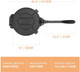 Cast Iron Tortilla Press Heavy Duty Tortilla Pataconera 10-inch Flour Tortilla Press with Foldable Handle Taco press with Some Parchment Paper Roti Maker Black