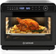 Steami 11-in-1 Convection Air Fryer 25QT Countertop Oven for Baking Roast Steam Dehydrate Pizza - Convection Oven with Accessories for Healthy Cooking Stainless Steel
