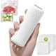 Vacuum Sealer Mini Food Saver Vacuum Sealer Machine Handheld Vacuum Sealers for Food Upright with 20 Reusable Food Saver Bags White