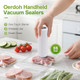 Vacuum Sealer Mini Food Saver Vacuum Sealer Machine Handheld Vacuum Sealers for Food Upright with 20 Reusable Food Saver Bags White