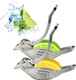 Elegant Bird-Shaped Stainless Steel Manual Lemon and Lime Juicer Portable Citrus Extruder Gadget Silver (2 Pieces)