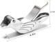Elegant Bird-Shaped Stainless Steel Manual Lemon and Lime Juicer Portable Citrus Extruder Gadget Silver (2 Pieces)