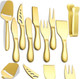 Premium Stainless Steel Cheese Tool Set - 12 Piece Cheese Knife & Cheese Slicer s Set - Cut Butter Spreader Slicer Mini Serving Tongs Birthday Wedding Christmas All Your Favorite Cheeses