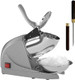 OKF Ice Shaver Prevent Splash Snow Cone Machine Electric 3 Blades Shaved Ice Machine 380W Ice Shaver Machine 286lbs/hr Snow Cone Maker Ice Crushers for Home Use and Commercial Ice Crusher (Silver)