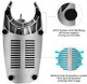 OKF Ice Shaver Prevent Splash Snow Cone Machine Electric 3 Blades Shaved Ice Machine 380W Ice Shaver Machine 286lbs/hr Snow Cone Maker Ice Crushers for Home Use and Commercial Ice Crusher (Silver)