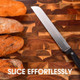 Bread Knife Serrated 8 inch Bread Knifes for Homemade Bread Sourdough Blade Razor Sharp and Wavy Edge from Professional Stainless Steel