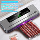 Vacuum Food Sealer Automatic Sealing System with Suction Tube 20 Bags Preserve Freshness & Flavor Space Saving Kitchen Appliance for Home Cooks