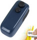 Mini Bag Sealer 2-in-1 Heat Seal Tool & Cutter Portable Magnetic USB Rechargeable Handheld Vacuum Food Sealer Easy-to-Use with Magnetic for Fresh Storage for Snacks/Fruits/Vegetables (Blue)