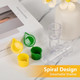 2PCS Mini Lemon Squeezer Screw Top Lemon Juicer Squeezer Portable Lime Squeezer with Lid Manual Citrus Press Easy to Make Juice from Fruits