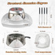 Smores Maker Tabletop Indoor Kit Smores Kit Indoor Smore Maker Tabletop Smores Maker Flameless Electric S'mores Maker Marshmallow Roaster Movie Night Supplies Housewarming Christmas s 120V 345W