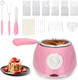 MINI Electric Chocolate Melting Pot 8.45OZ Chocolate Fondue Fountain Warmer Machine for Milk Chocolate Cheese Butter Candy
