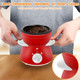 Mini Chocolate Melting Pot Chocolate Fondue Fountain 8.79OZ Warmer Machine for Milk Chocolate Cheese Butter Candy (White)