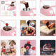 Melting Fondue Set MINI Electric Chocolate Melting Pot Cheese Fondue Pot Chocolate Fondue Fountain Warmer Machine for Milk Chocolate Cheese Butter Candy