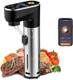 Sous Vide Cooker WiFi APP and Recipes Included 1300W IPX7 Waterproof Immersion Circulators Precision Slow Cooker Steak Cooker Digital Display Control Ultra Quiet Fast Heating Easy to store