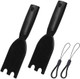 2-Pack Universal Grill Scraper for George Foreman & Most Grooved Indoor Grills Heat-Resistant Nylon Spatula for Easy Cleaning & Non-Stick Surfaces