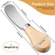 Patelai 12 Pieces Cheese Spreader Cheese Butter Knife Stainless Steel Butter Spreader Knives with Wooden Handle Sandwich Cream Cheese Cake Condiment Knife Set 4.7 Inch