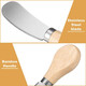 Patelai 12 Pieces Cheese Spreader Cheese Butter Knife Stainless Steel Butter Spreader Knives with Wooden Handle Sandwich Cream Cheese Cake Condiment Knife Set 4.7 Inch