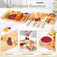Patelai 2 Sets Charcuterie Board with Lid Compartments and Handle include 2 Pcs Portable Travel Lid Bamboo Charcuterie Board and 4 Pcs Knife Sets for Weddings Housewarming Picnics Bridal Shower Patelai 2 Sets Charcuterie Board with Lid Compartments and Handle include 2 Pcs Portable Travel Lid Bamboo Charcuterie Board and 4 Pcs Knife Sets for Weddings Housewarming Picnics Bridal Shower