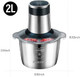 Food Processors Electric Chopper with Meat Grinder 2L Large Capacity Veggie chopper Full Metal Body Food Processor Two-Speed Adjustable Suitable Food Chopper for Meat Vegetables etc