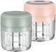 GREEN & PINK - Mini Electric Food Processor and Garlic Chopper - 250ML USB Charging 3 Blades - Perfect for Chopping Vegetable Pepper Onion Garlic Ginger Spice Meat Baby Food & More (Bundle) GREEN & PINK - Mini Electric Food Processor and Garlic Chopper - 250ML USB Charging 3 Blades - Perfect for Chopping Vegetable Pepper Onion Garlic Ginger Spice Meat Baby Food & More (Bundle)