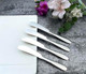 4 Pieces Set Butter knife Pate Knife Cheese Spreader Thick and Smooth Handle Food Safety Material Stainless Steel 18/10 SUS 304# for Home Restaurant Party breakfast (Mirror)