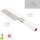 Seki Japan Crinkle Cut Knife Wavy Slice Knife Potato And Vegetable Cutter 3.9 inches Stainless Steel White Handle