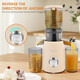 Pukomc Juicer Machines Cold Press Juicer with 4.1'' Large Feed,Slow Masticating Machines Chute Fit Whole Vegetable And Fruit,High Juice Yield Juicer Easy to Clean Pukomc Juicer Machines Cold Press Juicer with 4.1'' Large Feed,Slow Masticating Machines Chute Fit Whole Vegetable And Fruit,High Juice Yield Juicer Easy to Clean