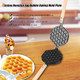 Bubble Waffle Maker Pan Aluminum Alloy bubble waffle machine Eggettes Pan Non Stick Double Side Egg Waffle Maker for Home Commercial Use