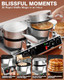 PYY Commercial Waffle Maker - Double Waffle Maker 2500W Large Stainless Steel，Silver Non-stick Electric Chaffle Maker for Restaurants Waffle Houses and Carnival Events