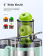 Qcen 500W Juicer Machine Aque and Electric Citrus Juicer Squeezer Bundle