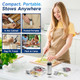 Compact Vacuum Sealer with 60KPa Pro Suction (Incl. 30 Reusable Bags) Ice-Cooling Contact Portable Food Saver for Meal Prep Camping & Kitchen Clutterealer for Food