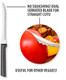 Rada Cutlery Tomato Slicer Knife (W226) 5" Stainless Steel Hollow Ground Serrated Blade Made in USA Black Handle