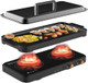 Induction cooker with 2 burners detachable baking tray non stick temperature control option with timer suitable for kitchen and outdoor barbecue