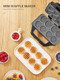 Waffle Maker Reemix Multi Mini Waffle Iron Bake 8 x 1.8 Inch Small Waffles Nonstick Waffle Iron with Quick Heat-Up Simple & Easy Tiny Chaffle Baker for Home & Restaurants Small Bites for Kids