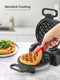 Classic Waffle Iron Double Belgian Waffle Maker 180°Flip 1400W Waffle Iron 8 Slices Rotating & Nonstick Plates with Removable Drip Tray Cool Touch Handles Stainless Steel (8 Slices)