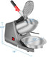 Shaved Ice Machine Snow Cone Machine Ice Crusher with Stainless Steel Blade Kitchen Electric for Shaved Ice and Snow Cone (300W 2000r/min) Also Comes with a Ice Pick and Ice Cube Tray