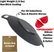 Korean Style BBQ Grill Pan for Stove Top Camping and IH 13" Round Griddle With Double Bottom Non-stick Coating Frying Pan