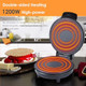 Mini Waffle Ice Cream Cone Maker Homemade Ice Cream Cones 1200W Electric Nonstick Waffler Iron Machine for DIY Home Kitchen Holiday Parties Baking Get Home Ice Cones in 2 Minutes