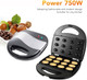Walnut Cookie Maker 12Pcs Non Stick Electric Oreshki Cookie Walnut Cake Maker Mini Nut Waffle Bread Machine Double Sided Heating for Xmas Holiday Baking