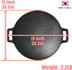 Korean BBQ Grill IH Induction Circular size 13 inches [Made In Korea] Non-stick Grill/Natural Material 6 Layer Coating/[Bag included] Can be used for both home and outdoor stoves